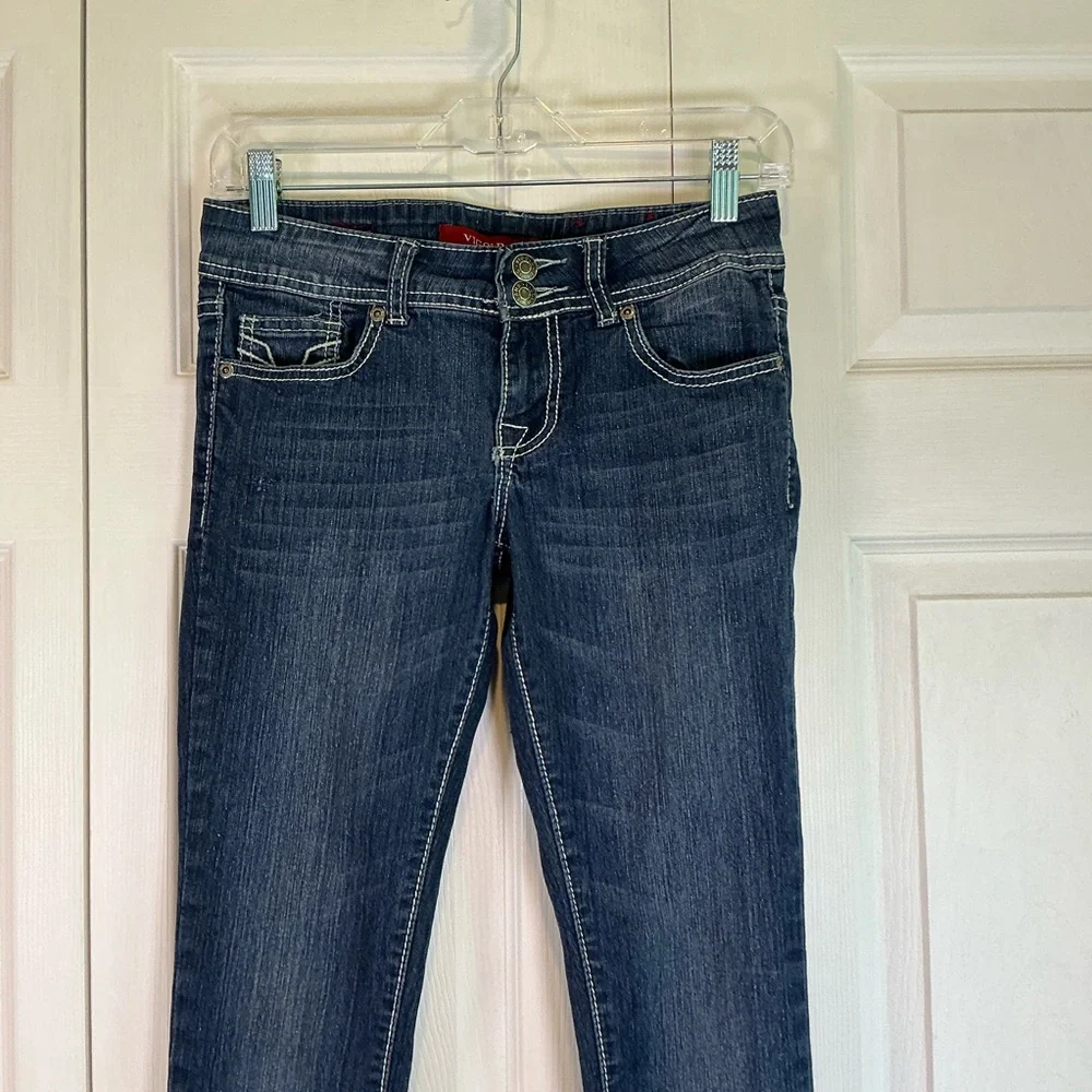 🌹 Vigold Skinny Blue Denim Jeans - 0/25 - Picture 2 of 8